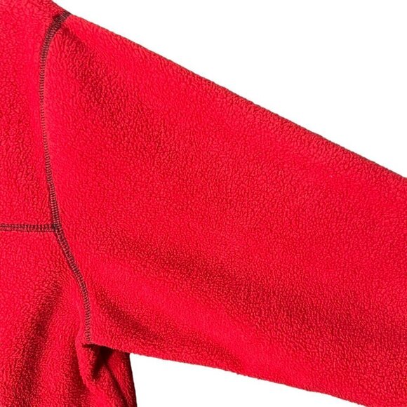 Cat and the Hat Fleece Pullover Sweater Embroidered Thing 1 and 2 Red Size Large - Picture 4 of 8